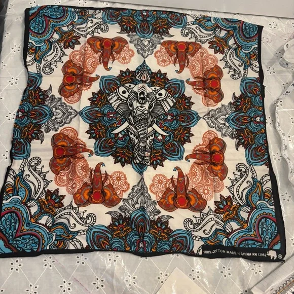 Bundle of Boho Stylish Trending bandanas with various prints. - Picture 5 of 16
